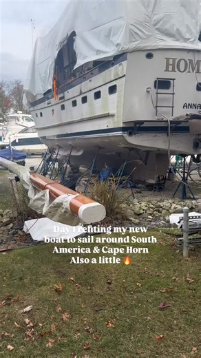 Rhoads Amadon | Well, that was crazy! The fire was only two boats down from mine. Anyway, today is Day 1 of the refit of my new (much older) boat — a... | Instagram