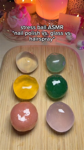stress ball vs. coconut oil base soap ASMR #asmr #squishy #stressball #asmrforsleep