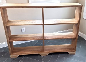 Handcrafted White Oak Bookcase: Non-toxic, Custom Hardwood - Etsy
