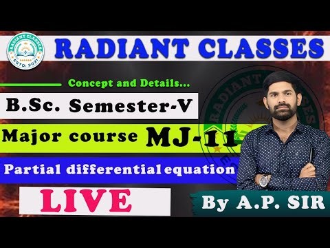 B.Sc. semester 5 | Non homogeneous partial differential equations | lecture 21