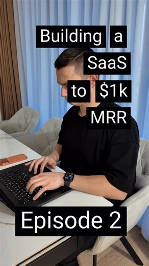Florin Pop on Instagram: "Building a SaaS to $1000 MRR - Episode 2"
