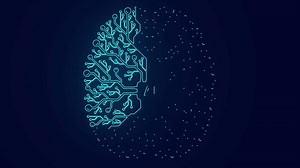 Artificial Intelligence Brain Circuit technology Animation