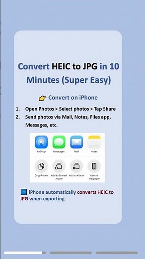 Convert HEIC to JPG in 10 Seconds (Super Easy)