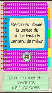 Interactive Notebook Rounds from the thousand unit to the ten thousand- Spanish