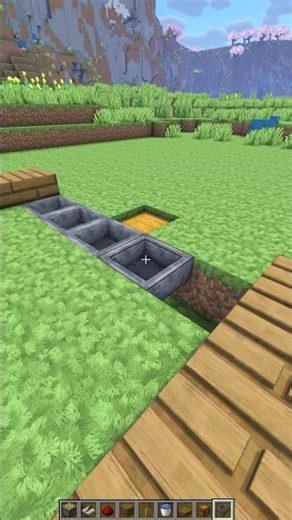 Easy Automatic Crop Farm🤯 #minecrafttutorial