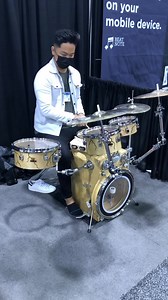 Just want to give Evan a big shout out!!!!🥁🥁🥁🥁thanks for using our cajon through out #namm2022 And testing out our drum kit. Your band is amazing | Smackpac