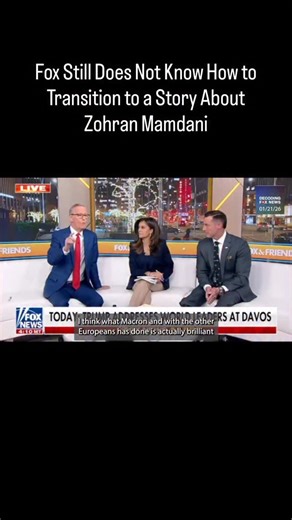 The folks at Fox News cannot seem to make a transition into a story about New York City Mayor Zohran Mamdani easily. Every time they try to do it, things get awkward. #decodingfoxnews #zohranmamdani #transition #awkward #foxandfriends | Juliet Jeske