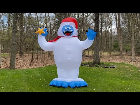 Gemmy 12ft Inflatable Bumble the Abominable Snowman from Rudolph - Unboxing, Inflation & Review