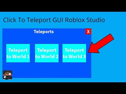 Roblox Studio How To Make Click To Teleport Gui