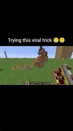 trying this viral trick in #minecraft #gaming #shorts