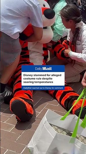 Disney slammed after Tigger character faints from heatstroke but forced to stay in costume