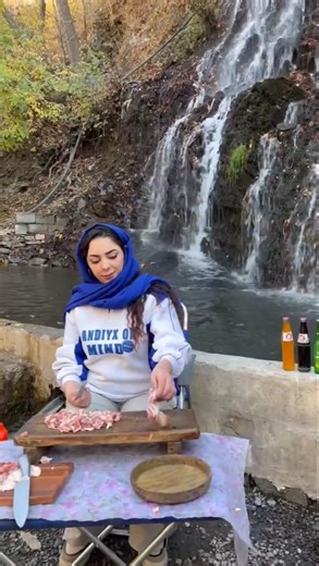 Ghormeh Sabzi in a Cast Iron Pot Over Fire — A Must-See Outdoor Cooking Experience #cooking #shorts