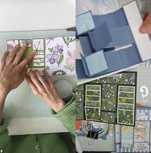 Livestream Highlight with Mary - Crafting a Triple Waterfall Card