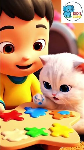 Painting Time #cartoon #babykids