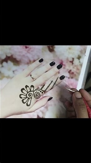 Minimal Finger to Wrist Mehendi ✨ Easy Trendy Design for Beginners 💛