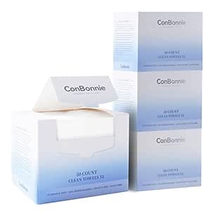 Clean Face Towels XL, 10"×12" Biobased Facial Towels, Disposable Face Towelette, Makeup Remover Dry Wipes, Extra Thick and Soft for Skin Care, Clean Skin, 200 Count (4 Pack)