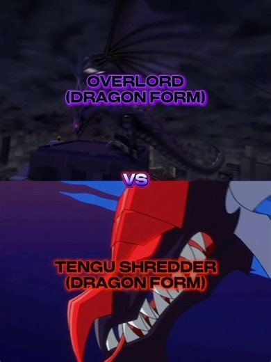 Tengu Shredder VS Overlord (Dragon forms) @Ninjafan_23