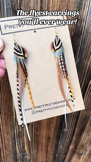 You wont get more compliments on any other jewelry. I guarantee it! 🪶 🪶 🪶 #prettyflydesigns #featherearrings #earrings #jewelry #womensjewelry #shopnow #unique #fashion #smallbusinessowner #statementfashion #uniquefashion #handmade #smallbusiness #smallbusinesstiktok #fallfashion #fashionideas #fyp #shopsmall #shopsmallbusiness #bohemian #boho #bohofashion #cowgirl #cowgirlfashion #cowgirlstyle