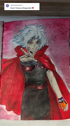 Tomura Shigaraki Drawing 😈 Insane Villain Art Transformation! My Hero Academia #shorts