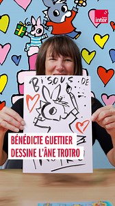 Leçon de dessin à l'encre de Chine avec Bénédicte Guettier, la créatrice de l'Âne Trotro, le petit âne trop rigolo qui a fêté ses 25 ans en 2025 ! | France Inter