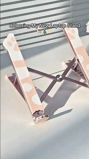 Take a look at my new cute cat computer stand!!!🐈🎄🎁✨ #cutestuff #cutethings #laptop #tech #gift