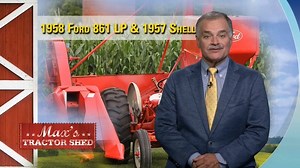 Check out this tractor-sheller combination we featured in "Max's Tractor Shed" this past weekend. It will be up for sale at the Mecum Premier tractor auction in Davenport come November. www.mecum.com. As we said on the broadcast, we hope the buyer will bring this beautiful combination to Rantoul next summer for the 2019 Half Century of Progress! | Max Armstrong’s Tractor Stuff