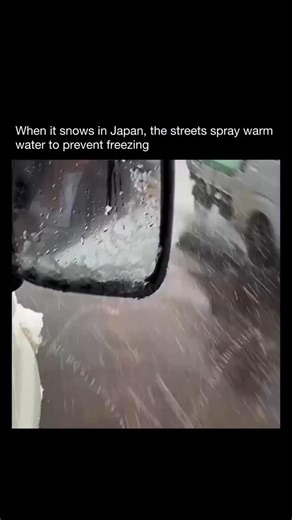 PEEPER on Instagram: "In parts of Japan, winter brings a clever solution to icy roads. When the snow begins to fall, small jets built into the streets spray warm groundwater across the surface, melting snow before it can freeze. The system, known as „Yukimizo,“ is used in snowy regions like Niigata and Kanazawa, where heavy snowfall is common. It keeps roads clear without the need for salt or plows, turning snowy streets into a mesmerizing sight as thin streams of water spray in unison. It’s a p