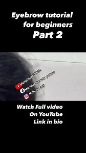 Full eyebrows tutorials for beginners watch full video on YouTube...