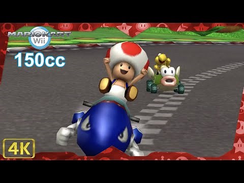 Mario Kart Wii for Wii ⁴ᴷ Full Playthrough (All Cups 150cc, Toad gameplay)
