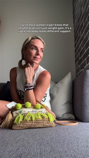 Sarah Nimarota on Instagram: "I wish you knew this👇🏼 I talk to women in perimenopause every single day. Doing all the things… the frustration is real. The belly fat. The puffiness. The scale not moving. The negative self-talk around weight. You want your symptoms to ease, but more than anything just want to feel more themselves. Ongoing inflammation is often a sign the body is under stress and needs support. Some want the jab. Some have tried it and it hasn’t agreed with them. Some love it, bu