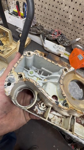 154K views · 4.7K reactions | Stihl 036 cracked crank case #mechanic #stihl #chainsaw #repair #smallengine #oilleak | Michael the small engine guy | Facebook