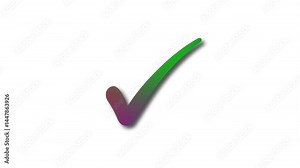 Minimal Check Mark Animation Smooth Motion Design, Animated Check Mark Symbol Simple, Sleek, and Stylish
