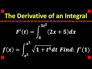 The Derivative of an Integral [Calculus]