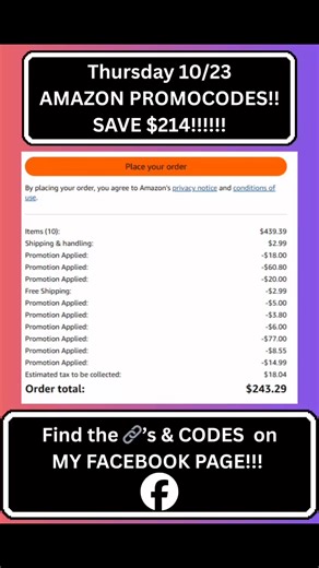 Hey Friends!!! Here are a few of Today’s #Amazon Codesss!!! All deals Listed on my PAGE- Deals, Sales & Discount Codes !! Show some LOVE! Hit that LIKE!! #fypシ #amazonmusthaves #amazonfavorites #amazondeals #promocode #amazonfinds | Deals, Sales & Discount Codes