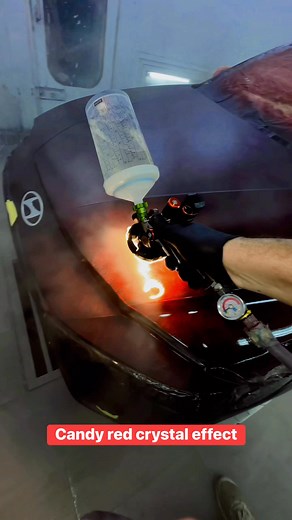 560K views · 11K reactions | Color candy red crystal effect Renewing cars with distinctive colors and irresistible shine #elshafie@ #tintas #pinturas #pintandocarro #tintadecarro #automotriz | Ahmed Elshafie | Facebook