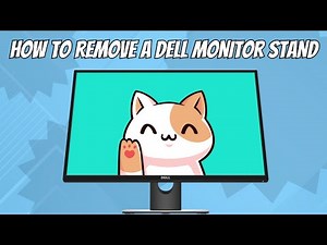 how to remove a dell monitor stand