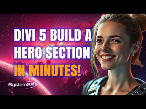 Watch Me Build a Jaw-Dropping Hero Section in Divi 5 – FAST!