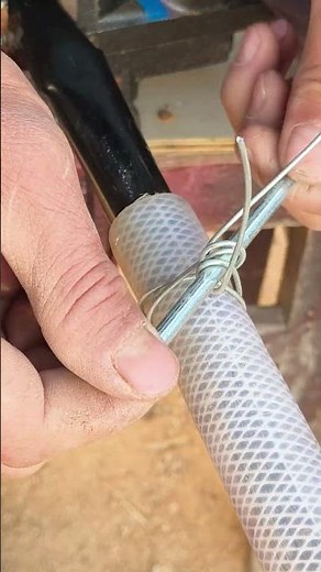 Wire wrapping technique for water pipes #tips