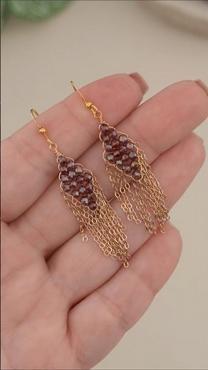 DIY Wire Wrapped Earrings - Easy Jewelry Making Tutorial!