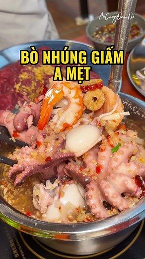 BÒ NHÚNG GIẤM A MẸT #ancungdaune #bonhunggiam #ametquan #quan10angi | bò nhúng giấm a mẹt