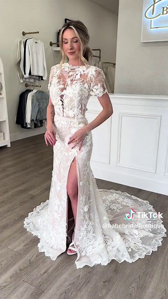 Boho Wedding Dress for Modest Brides