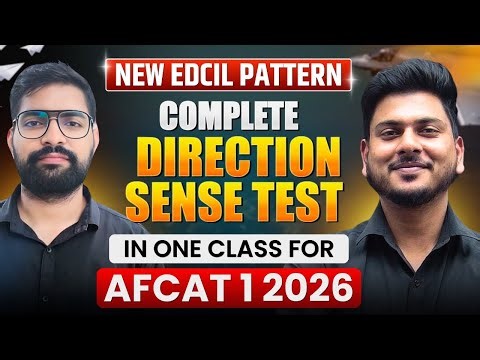 AFCAT 1 2026 Reasoning | Complete Direction Sense Test in One Class for AFCAT Exam