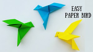 Paper Bird Craft / How to Make Bird With Paper At Home / Paper Craft / Easy Paper Bird #craft #papercraft #paperbird #bird #toys | Crafty Cart | Facebook
