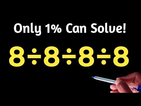 8÷8÷8÷8 / Your Brain Might Freeze On This😎 / Math Challenge For You 👈