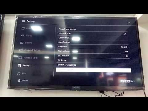 How to setup SONY BRAVIA R352D 40 INCH LED TV Remove demo screen demo mode off