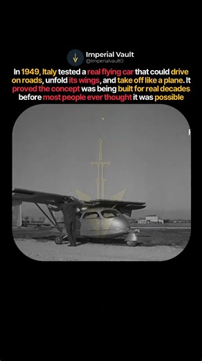 Italy’s 1949 Flying Car Was Real #shorts #history