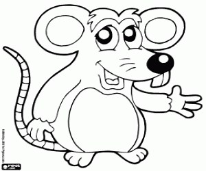 Ratón para colorear, pintar e imprimir