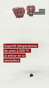 La cápsula Orión regresa a la Tierra tras la misión Artemis II a la Luna