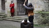 Beheading outside of castle - Tudor Era Reenactment