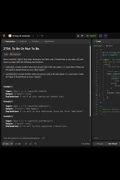 To Be Or Not To Be || Day 3 of JS || Leetcode Challenges ||#code #javascript #webdevelopment